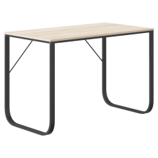 vidaXL fekete-tölgyszínű forgácslap számítógépasztal 110 x 60 x 73 cm (30203) bútor