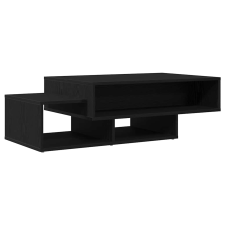vidaXL fekete tölgyszínű szerelt fa dohányzóasztal 105x55x32 cm (862069) bútor