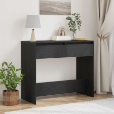 vidaXL fekete tölgyszínű szerelt fa dohányzóasztal 89x41x76,5 cm bútor