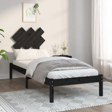 vidaXL fekete tömör fa ágykeret 75x190 cm (2FT6 Small Single) ágy és ágykellék
