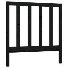 vidaXL fekete tömör fenyőfa ágy fejtámla 81 x 4 x 100 cm ágy és ágykellék