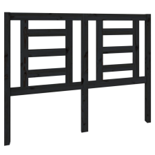 vidaXL fekete tömör fenyőfa ágyfejtámla 126 x 4 x 100 cm (818814) ágy és ágykellék