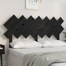 vidaXL fekete tömör fenyőfa ágyfejtámla 141x3x80,5 cm ágy és ágykellék