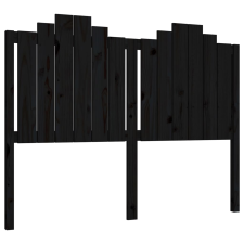 vidaXL fekete tömör fenyőfa ágyfejtámla 146x4x110 cm (818474) ágy és ágykellék
