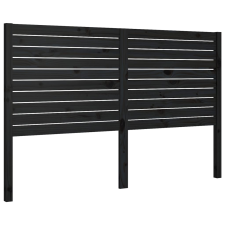 vidaXL fekete tömör fenyőfa ágyfejtámla 186 x 4 x 100 cm (819039) ágy és ágykellék
