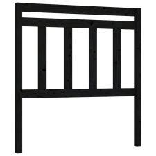 vidaXL fekete tömör fenyőfa ágyfejtámla 81 x 4 x 100 cm (814073) ágy és ágykellék
