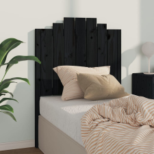 vidaXL fekete tömör fenyőfa ágyfejtámla 81 x 4 x 110 cm ágy és ágykellék
