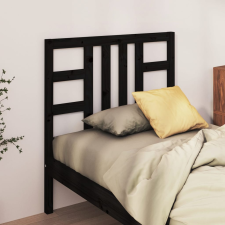vidaXL fekete tömör fenyőfa ágyfejtámla 96 x 4 x 100 cm ágy és ágykellék