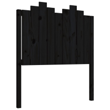 vidaXL fekete tömör fenyőfa ágyfejtámla 96x4x110 cm (818454) ágy és ágykellék