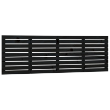 vidaXL fekete tömör fenyőfa fali fejtámla 186x3x63 cm (824757) ágy és ágykellék