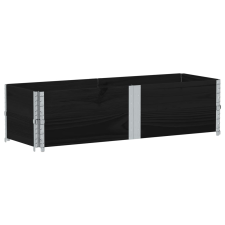 vidaXL fekete tömör fenyőfa kerti növénytartó 150 x 50 cm kerti tárolás