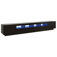 vidaXL fekete TV-szekrény LED-lámpákkal 260 x 35 x 40 cm (3081916) bútor