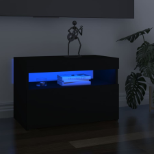 vidaXL fekete TV-szekrény LED-lámpákkal 60 x 35 x 40 cm bútor