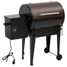 vidaXL fekete vas pellet grillsütő 94 cm (360067) grillsütő