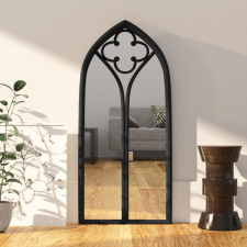 vidaXL fekete vas tükör beltéri használatra 70 x 30 cm bútor