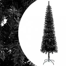vidaXL fekete vékony karácsonyfa 120 cm műfenyő