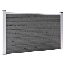 vidaXL fekete WPC kerítéspanel 180 x 105 cm (148975) kerti bútor