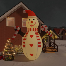 vidaXL Felfújható hóember LED-ekkel 630 cm karácsonyfa izzósor
