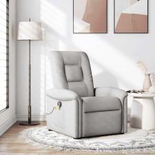 vidaXL felhőszürke szövet dönthető masszázsfotel masszázsfotel