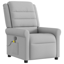 vidaXL felhőszürke szövet dönthető masszázsfotel (4015655) masszázsfotel