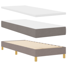 vidaXL Felső rugós ágy matraccal Topszínű 80x200 cm Kárpitozott (3341325) ágy és ágykellék