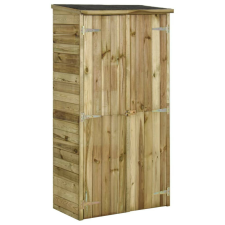 vidaXL fenyőfa kerti szerszámtároló fészer 85 x 48 x 177 cm kerti tárolás