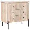 vidaXL Fiókos szekrény 70 x 30 x 65 cm Tömör Mangófa és Műszaki Fa