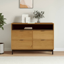 vidaXL FLAM tömör fenyőfa fiókos szekrény 110 x 40 x 80 cm bútor