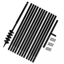 vidaXL Föld Fúró 100 mm Fogantyú Hosszabbító Csö 13 m Acél hosszabbító, elosztó