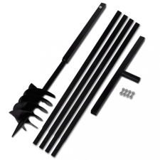 vidaXL Föld Fúró 180 mm Fogantyú Hosszabbító Csö 5 m Acél hosszabbító, elosztó