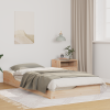 vidaXL Földi ágykeret Barna 100 x 200 cm Tömör fenyőfa