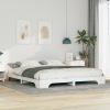 vidaXL Földi ágykeret Fehér 180 x 210 cm Tömör fenyőfa