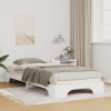 vidaXL Földi ágykeret tárolóval Fehér 80 x 220 cm faszínű