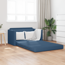 vidaXL Földi Kanapéágy 2 az 1-ben Kék 124x71x78 cm Szövet bútor