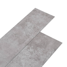 vidaXL földszürke 2 mm-es öntapadó PVC padlóburkolat 5,02 m² (146599) építőanyag