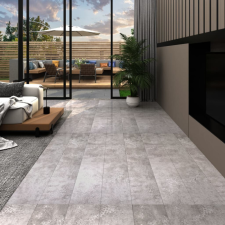 vidaXL földszürke 2 mm-es öntapadó PVC padlóburkoló lapok 5,21 m² járólap