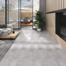 vidaXL Földszürke nem öntapadó pvc padlóburkoló lapok 2 mm 5,26 m² járólap
