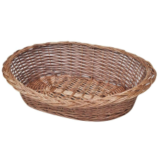 vidaXL Fonott természetes anyagú kutyakosár / kutyafekhely 50 x 33 szállítóbox, fekhely kutyáknak