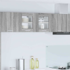 vidaXL Függő szekrény Riga 2 pcs Szürke Sonoma 40 x 31 x 40 cm Faanyag
