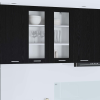 vidaXL Függő szekrény Riga Fekete tölgy 80 x 31 x 80 cm Faanyag