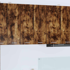 vidaXL Függő szekrény Riga Füstölt tölgy 60 x 31 x 80 cm Faanyag bútor