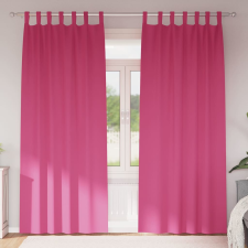 vidaXL Függönyök 2 pcs Fényes rózsaszín 225 x 140 cm Poliészter lakástextília