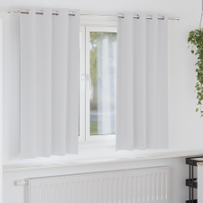 vidaXL Függönyök 2 pcs Halvány szürke 175 x 140 cm Poliészter lakástextília