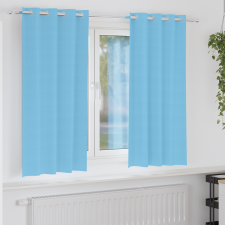 vidaXL Függönyök 2 pcs Világos kék 175 x 140 cm Poliészter lakástextília