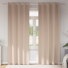 vidaXL Függönyök függönyökkel 2 pcs Tópszínű 260 x 140 cm Poliészter lakástextília