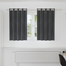 vidaXL Függönyök Világosszürke Poliészter 140 x 140 cm Tartós lakástextília
