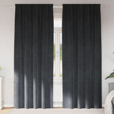 vidaXL Függönyök Világosszürke Poliészter 140 x 225 cm Függönyök lakástextília