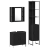 vidaXL Fürdőszoba mosdószekrény Fekete tölgy 60x30x60 cm Bútorlap (3334385)