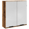 vidaXL Fürdőszoba tükörszekrény Régi fa 64x20x66,5 cm Gépelt fa (856940)