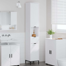 vidaXL Fürdőszobai magas szekrény Fehér 31.5 x 33 x 190 cm Faanyag fürdőszoba bútor